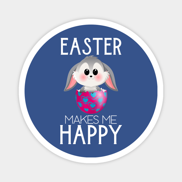 Easter Kids Easter Bunny Easter Kawaii Magnet by Jake, Chloe & Nate Co.